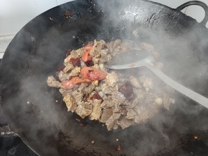 The practice measure that Chongqing taste beef burns Bai Luobo 4