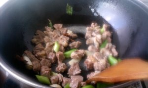 The practice measure of the beef persimmon that stew 4