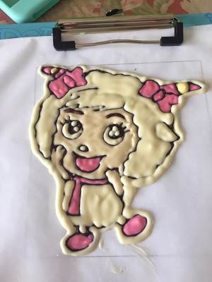 The practice measure of cake of beautiful sheep sheep 1