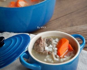 The practice measure of soup of carrot sheep bone 5