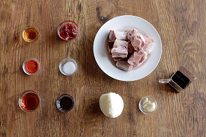 The practice measure of Korean Style Oxtail Stew of oxtail of Han type braise in soy sauce 1