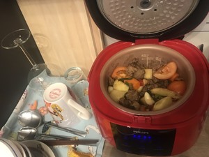 The practice measure of beef of the potato of electric meal Bao that stew 7