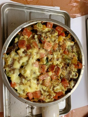 The practice measure of meal of person    of beef butter Zhi 6