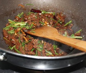 The practice measure that caraway fries beef silk 5