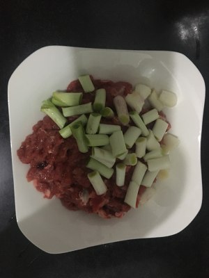 The practice measure of silk of green pepper beef 1