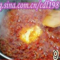 The practice measure of sauce of sweet hot beef 9