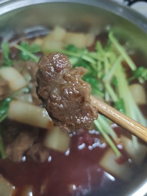 The practice measure that Chongqing taste beef burns Bai Luobo 6