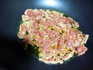 The practice measure of the small shredded meat that fry an ox 5