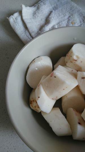 The practice measure of soup of bone of sheep of yam of boiled in clear soup 2