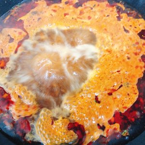 The practice measure of the water beef that boil 10