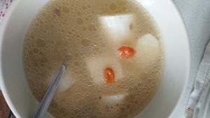 The practice measure of soup of bone of sheep of yam of boiled in clear soup 5