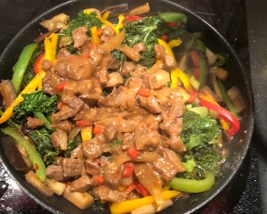 The practice measure that vegetable fries beef 9