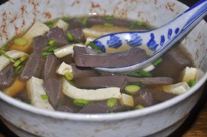 The blood that risk a sheep (soup of ovine blood bean curd) practice measure 11
