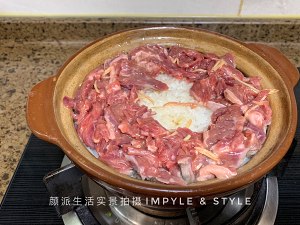 Meal of young of tender beef Bao (celiac flesh heart) practice measure 10