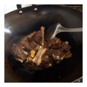 The practice measure of bone of the beefsteak that stew 4
