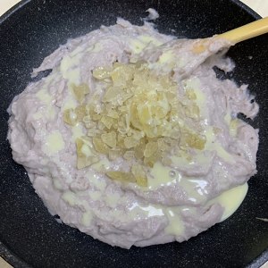 The practice measure of milk taro mud 6