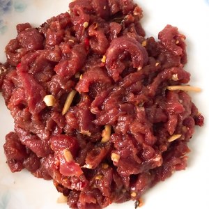Caraway fries beef (tender) practice measure 1