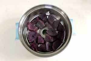 The practice measure of flummery of violet potato milk 2