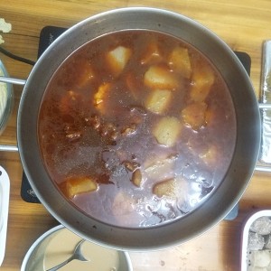 Hotpot chaffy dish (go ovine smell of mutton is small subtle move) practice measure 10