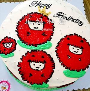 The practice measure of cake of red sheep sheep 1