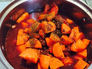 The practice measure of end of sheep of red wine braise 9