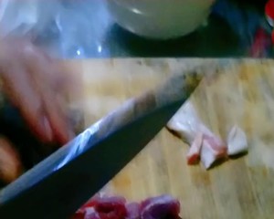 Explode the practice measure that fries beef ~ to stew beef ~ 1