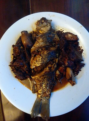 Piscine sheep is delicacy -- the practice measure of fish of hotpot braise in soy sauce 4