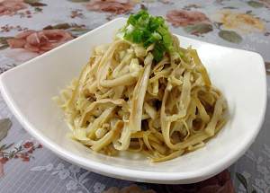 The practice measure of bamboo shoot of end of sheep of cold and dressed with sause 4