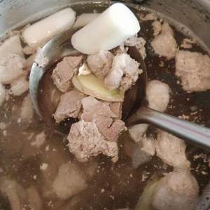 The practice measure of cake of ovine soup bubble 3