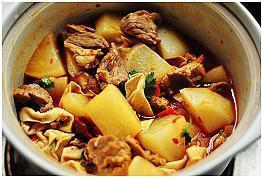 The practice measure of the beef of turnip of plain flavour red oil that stew 10