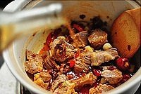 The practice measure of the beef of turnip of plain flavour red oil that stew 6