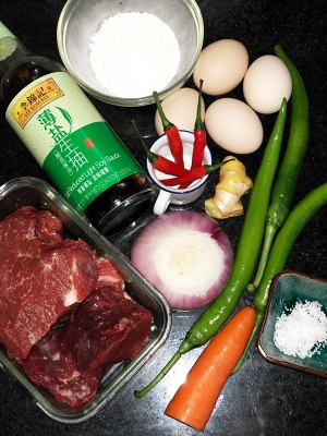 The practice measure of pan beef egg 1