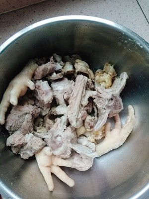 The practice measure of soup of turnip of bone of sheep of warm warm Da 1