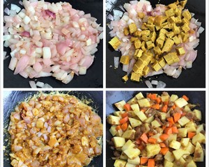 The practice measure of curry potato beef 4