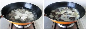 The practice measure of soup of ovine blood vermicelli made from bean starch 2