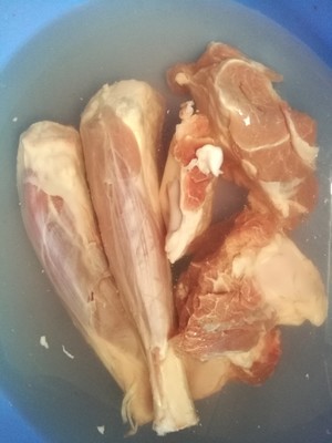 The practice measure of soup of bone of sheep of crus of simple and easy sheep 1