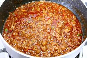 The practice measure of sauce of sweet hot beef 5