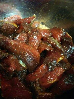 The practice measure of the tasty airing jerky that does not want 6
