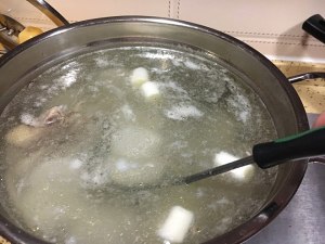 The practice measure of soup of oxtail ginseng turnip 3