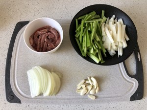 The practice measure of the tender willow frying an ox that does not add salt 1