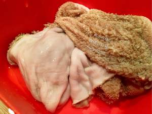 The practice measure of soup of ovine abdomen vegetable 5