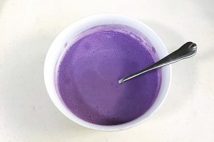 The practice measure of flummery of violet potato milk 7