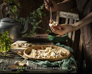 The practice measure of beef small wonton 3