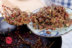 The practice measure of flavour of Hunan of ground of toothpick beef path 12