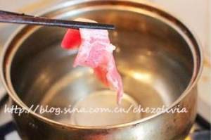 The practice measure of meal of beef of Home Ji Ye 3
