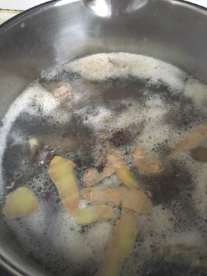 The practice measure of the ovine bone soup that does not have smell of mutton completely 4
