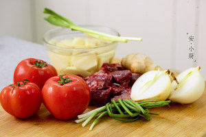 The practice measure of the tomato potato sirlon that stew 1