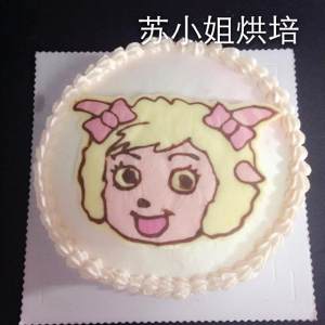 The practice measure of cake of beautiful sheep sheep 1