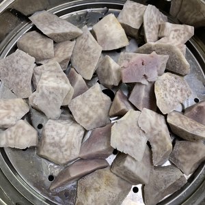The practice measure of milk taro mud 3