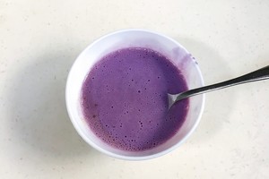 The practice measure of flummery of violet potato milk 6